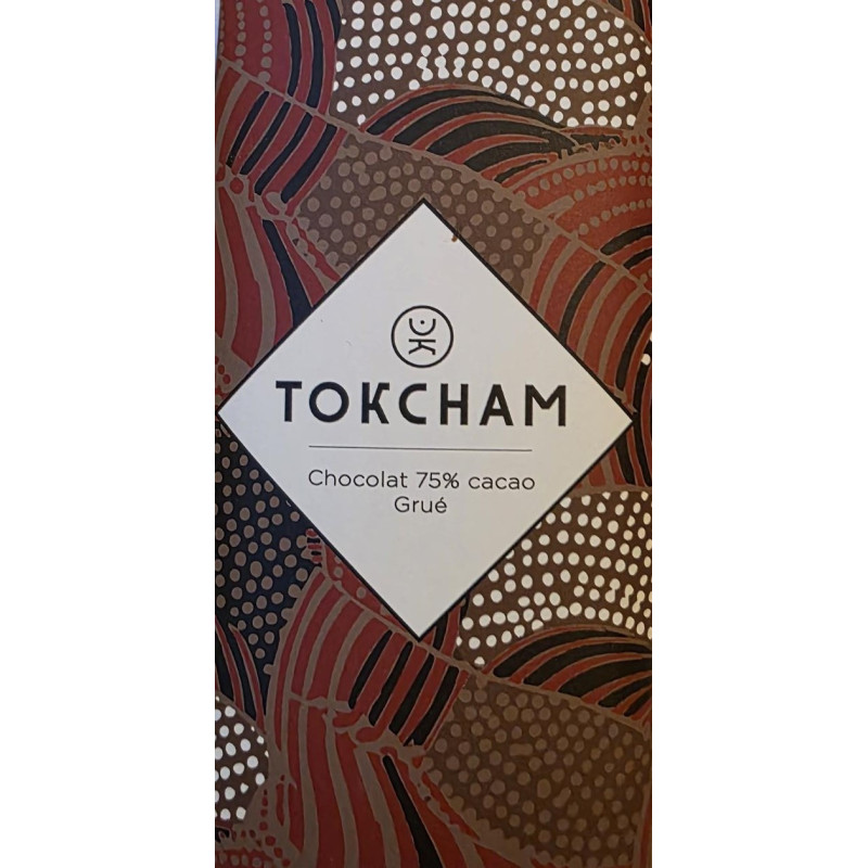 Tablette Tokcham Noir 75 grué cacao
